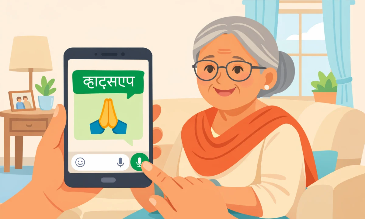 Simple Use of WhatsApp for Senior Citizens